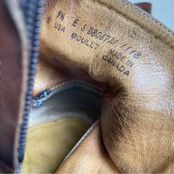 Boulet Mens Ranch Hand Tan Western Ankle Cowboy Boot | US 9.5 - Picture 6 of 6